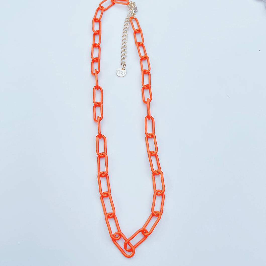Link Orange Necklace N10