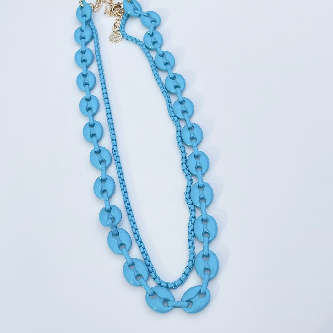 Double G blue Necklace