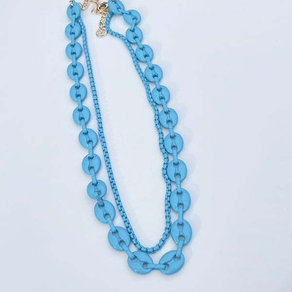 Double G blue Necklace N13