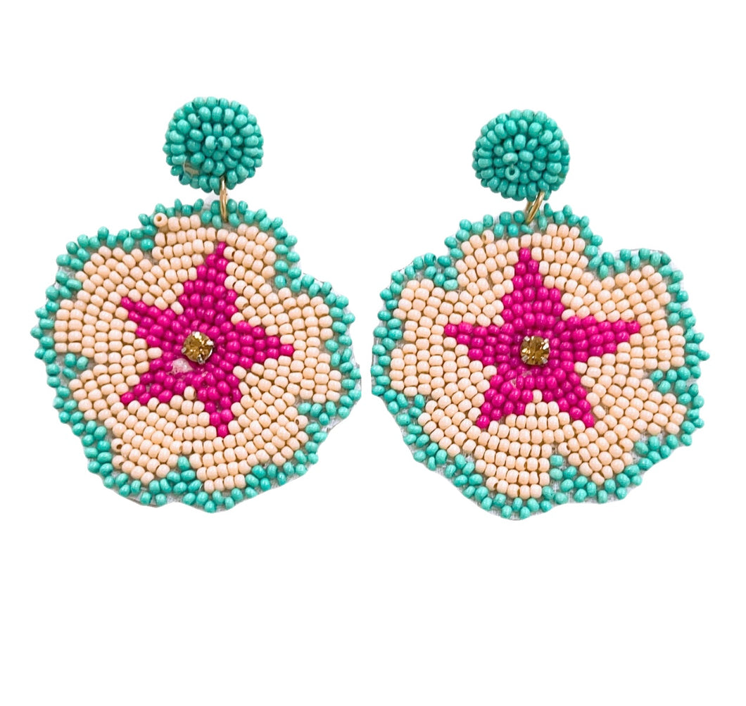 Star Rose earrings D39