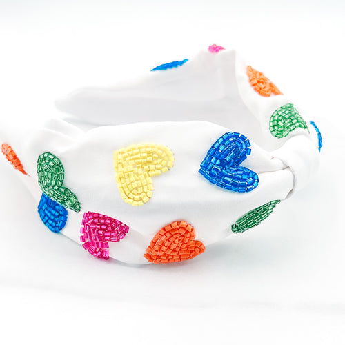 Rainbow Heart Headband U19