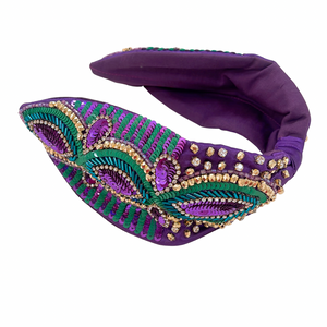 Mardi purple headband