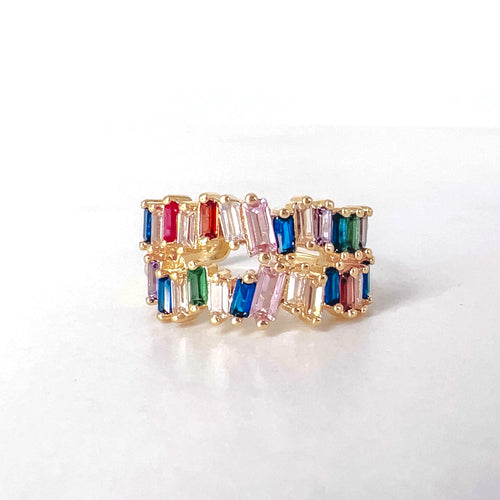 Rainbow Stone Ring P9