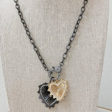 Load image into Gallery viewer, Double Heart Black Gold J5
