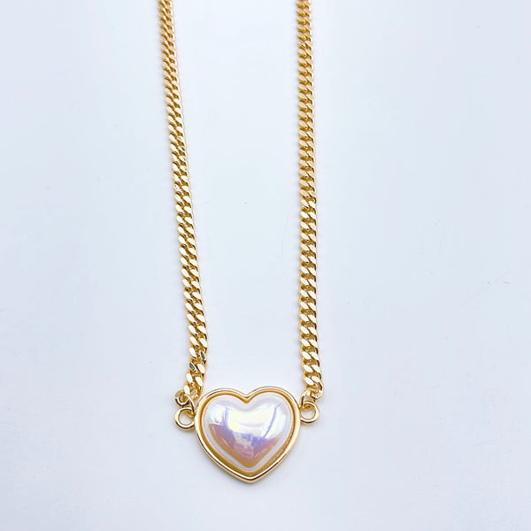 Pearl heart necklace I-20