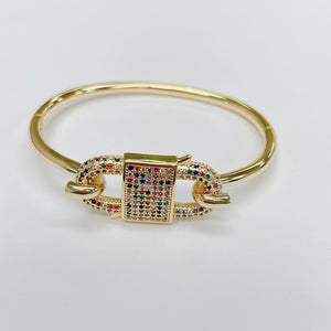 Lock Rainbow Bangle O17