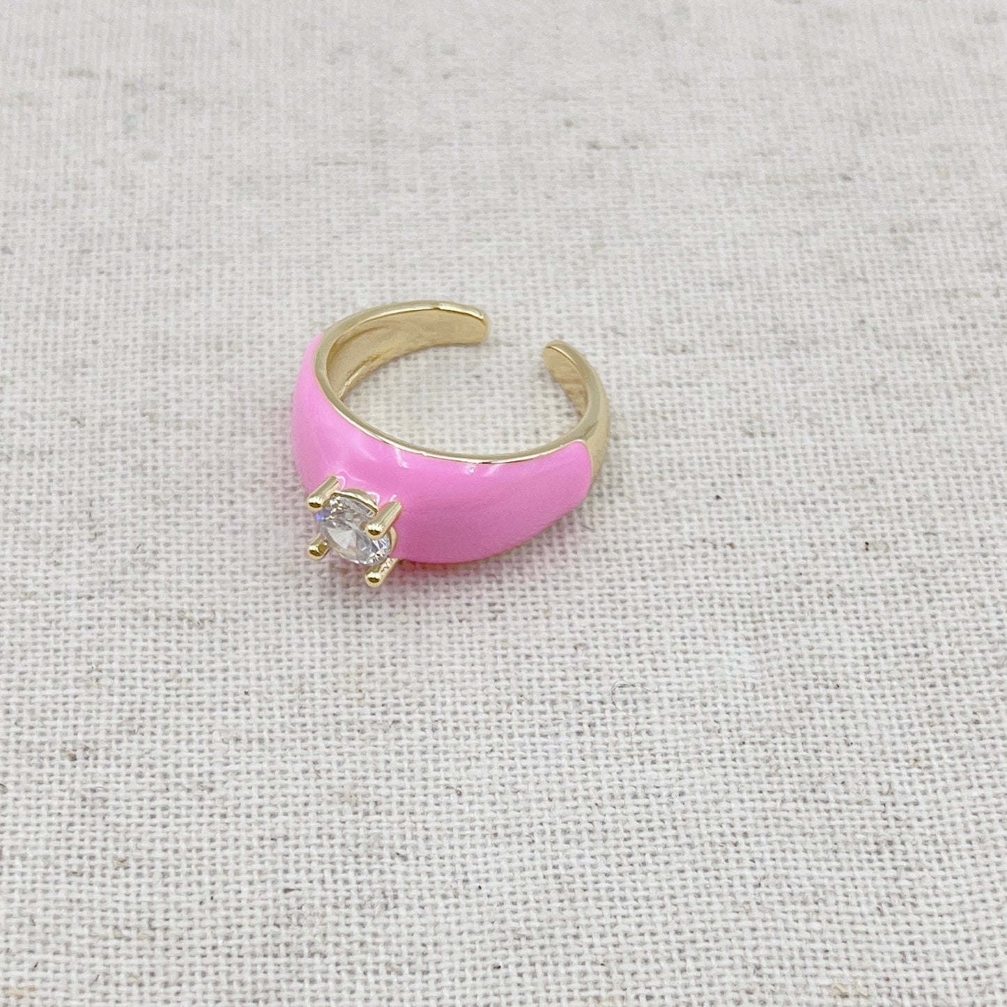 Clouds Pink Ring One Size P13