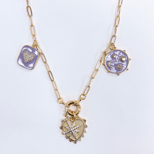 Ava Lavender Necklace J33