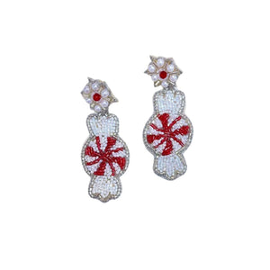 Red Peppermint Earrings R15