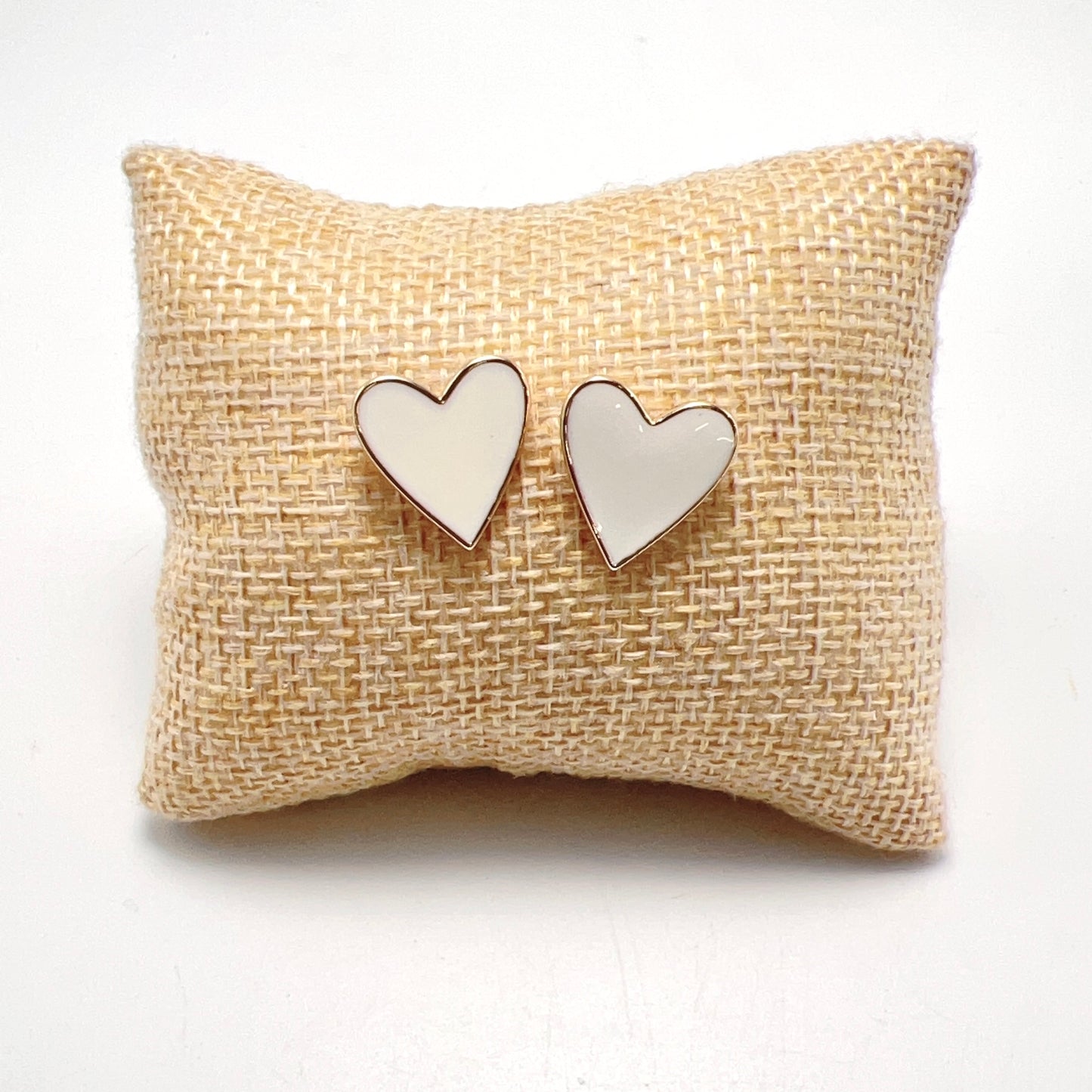 White Heart Studs C19