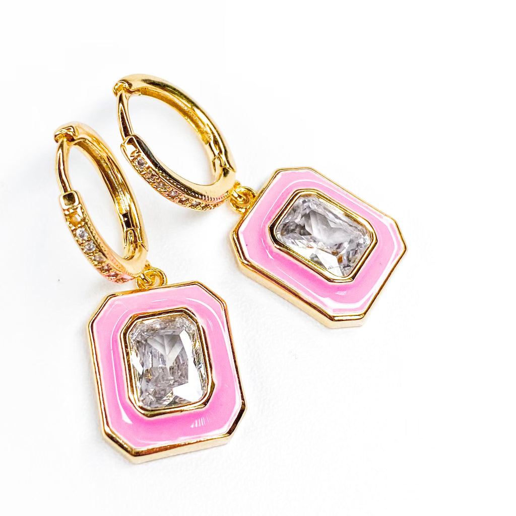 Connie light pink earrings