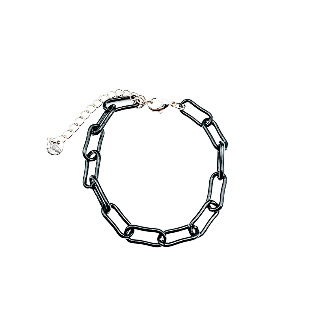 Link Black Bracelet O41
