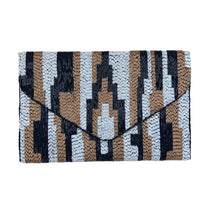Load image into Gallery viewer, The Val (Black/Gold Beaded) Clutch
