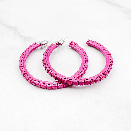 Barbie Fuchsia Hoops E38