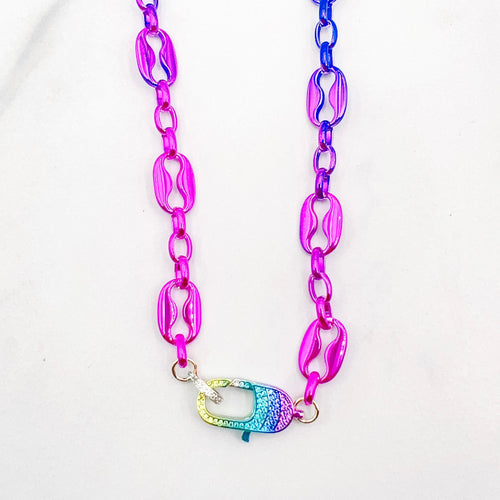 Dazzling Ombré Clip Necklace M9