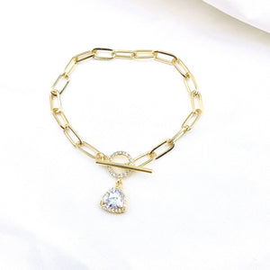 Triangle Crystal Bracelet Gold O23