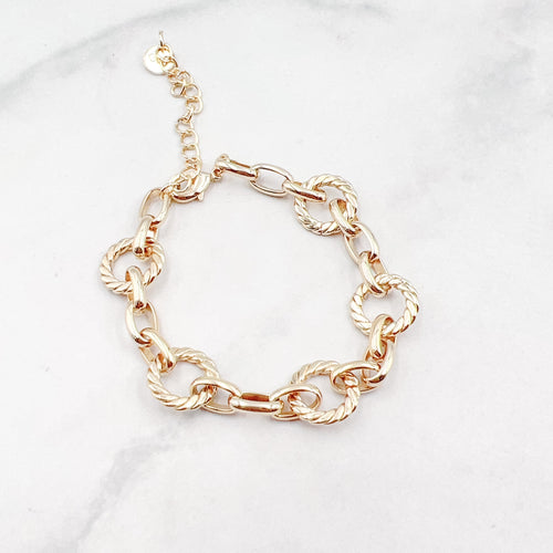 Circle Chain Bracelet Gold O20