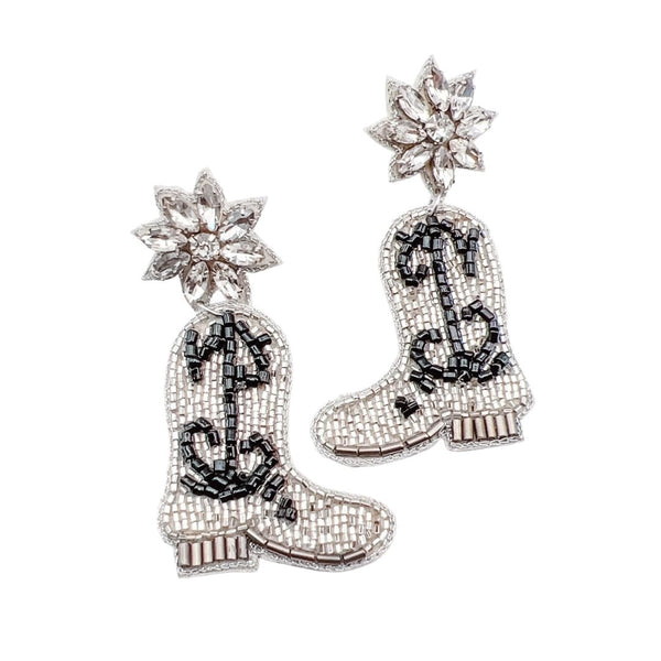 Blingy Cowgirl Boot Earrings