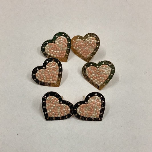 Nude Heart Stud