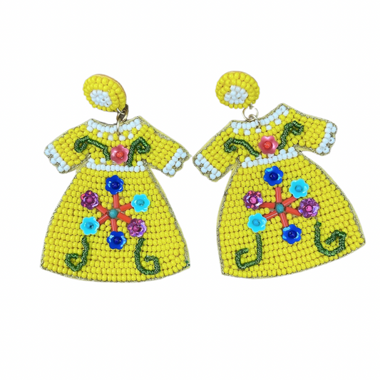 Mexican dress Yellow D1